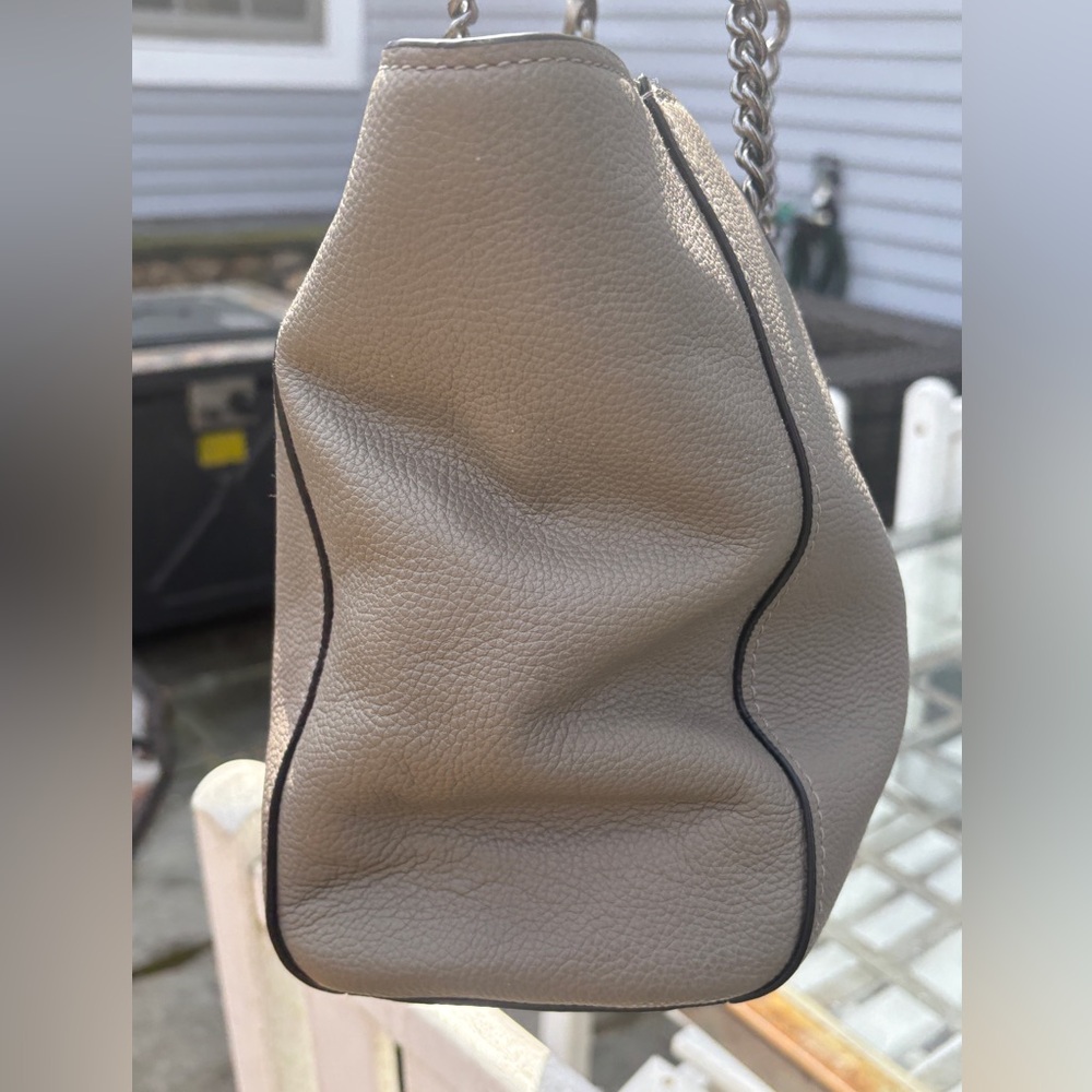 Coach Turnlock Pebble Leather Chain Tote 27 with Gunmetal Hardware - Picture 8 of 17